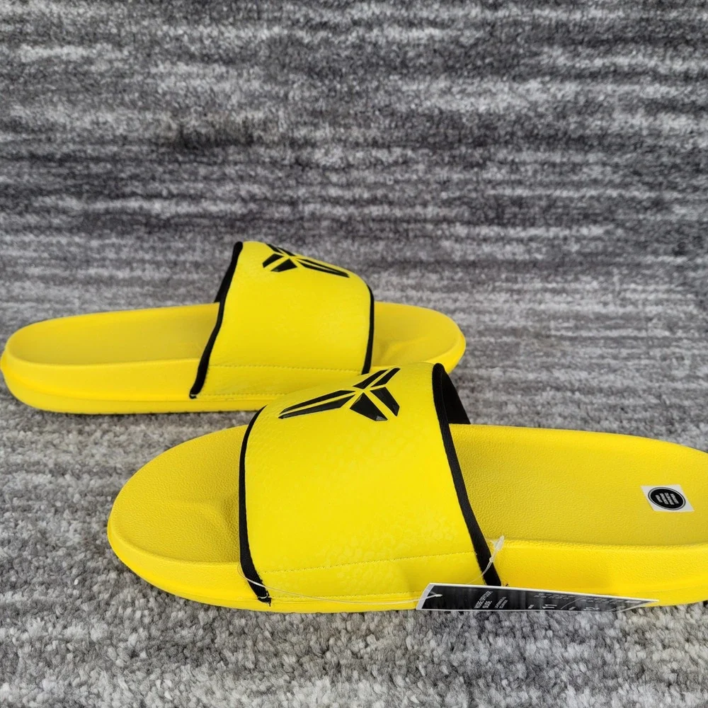 Nike Kobe Offcourt Slide Mamba Mentality Yellow Black Men‎ 11 New